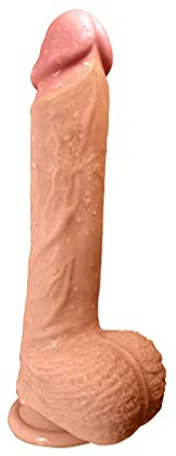 Dildo - Zwei-Layer-Silikon Dildo mit extra starkem Saugnapf - Realistischer Dildo - Sexspielzeug für Frauen von Aurelia® - Dermatest Zertifikat exzellent