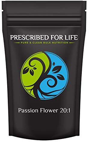 Prescribed For Life Passion Flower Powder 20:1 | Passion Flower Extract Powder to Support a Natural Calm Mood and Relaxation | Vegan, Gluten Free, Non GMO | Passiflora incarnata (12 oz / 340 g)