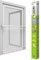 easy life Insektenschutz Fenster easyLINE Fliegengitter mit ALU Rahmen Insektenfenster ohne Bohren und Schrauben individuell kürzbares Fliegennetz Aluminium Profilen, 150x210cm - weiss