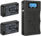 Palogreen 2 Pcs EN-EL20 EN-EL20A Battery and Charger LCD, Intelligent Dual Charger and USB Cable for Nikon 1 J1,1 J2,1 J3,1 S1,1 V3,Coolpix A,P1000 Rechargeable Battery