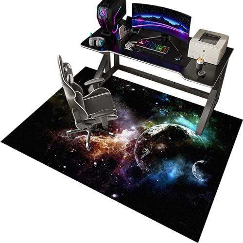 CCTSA Schreibtischstuhl Unterlage | Bürostuhl Unterlage | Gaming Bürostuhl Stuhlmatten | Bodenschutzmatte Bürostuhl | Gaming Teppich | Schutzmatte für Laminat | Computerstuhl Teppiche 120 x 150 cm