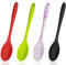 Kochlöffel Silikon, 4 Stück Antihaft Silikon Löffel Kunststoff Servierlöffe, 27cm Rührlöffel Mixing Löffel BPA-frei Groß Kochlöffel Set für Küchen, Kochen, Backen