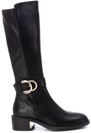 XTI - Bota Mujer Negro - Calzado Cómodo y Versátil - Moda casual - Modelo 14310001 (Talla 38)