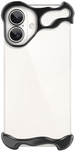 aidvaia Compatible avec iPhone 16, Compatible avec la Protection de l'appareil Photo d'objectif, Design Minimaliste sans Cadre, met en Valeur la personnalité