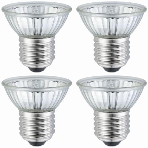 YEGRUEB Ampoule UVB UVA 25W pour Reptiles et Amphibiens - Lampe à Chaleur pour Tortue, Dragon Barbu, Cage de Lézard - 4 Paquets