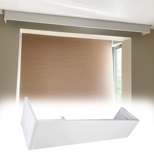 Innovz Extra Long Curtain Pelmet Panel Box, Ceiling or Wall Mounting Curtain Valance without Tracks, Decor Curtain Box for Roller Blins, Venetian Blinds, Curtain(Ceiling mount,7m/23ft)