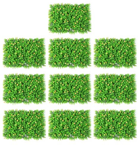 MEIBAOGE Tapete de seto de boj artificial decorativo con flor para transformación de habitación y jardín