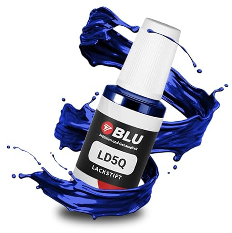 BLU Auto Lackstift Blau kompatibel für VW LD5Q BLAU SHADOWBLUE | Auto Lack Reparatur Ausbesserungslack