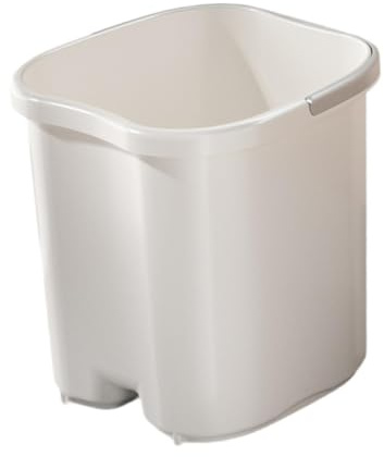 Sharplace Footbath Fußbadewanne Fußbadewanne für wohltuende Fußentspannung, Wanne für Fußbad, Stabiles Kunststoff-Fußbecken für Pediküre Einweichen der Füße, Fußpflege, Entgiftung, Weiß L Ohne Deckel