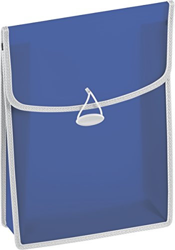 Brunnen 104163430 Heftbox / Heftsammler FACT!pp (transluzente PP-Folie, für A4, mit Gummizugverschluss) blau