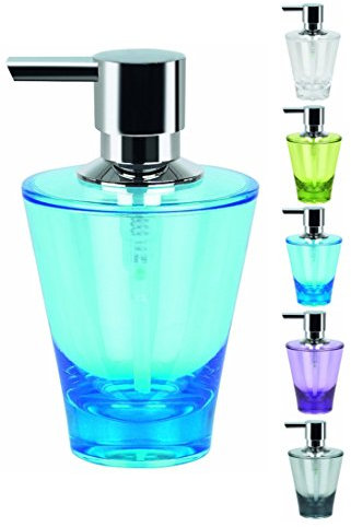 Spirella Seifenspender Max Flüssigseifen-Spender, Fassungsvermögen 8,5 x 8,5 x 14,5 cm - 250ml - Blau
