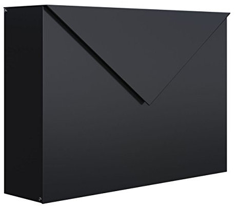 Bravios - Cassetta delle lettere da parete, colore: Nero