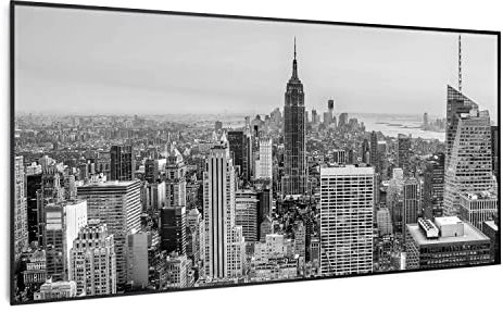 Klarstein Air Art Smart Chauffage Infrarouge, 700W Radiateur Electrique pour Maison, Contrôle via l'Application IoT/WiFi, Détection de Fenêtre Ouverte, Chauffage Mural, Thermostat, Econome, Sans CO2