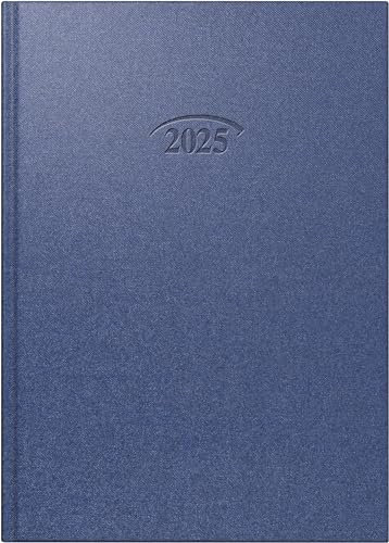 BRUNNEN Buchkalender Mod. 765 2025 | A5, Kunststoff, cosmosblau