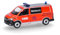 Herpa Modellauto VW T6.1 Bus NEF Rettungsdienst Region Hannover/Johanniter, Miniatur im Maßstab 1:87, Sammlerstück, Made in Germany, Modell aus Kunststoff, Rot