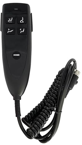 Dlfeue 5 Button 5 Pin Remote Hand Control Handset Controller with Home Button for Lift Chair Power Recliner Electric Sofa Parts Replacement