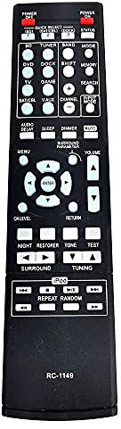 Yumin Remplacement de la TéLéCommande RC-1149 pour RC-1158 RC1158 XV-5809 AVR-390 AVR-1311-1312B RéCepteur Surround AV