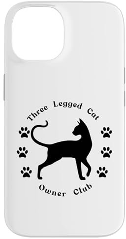 Three Legged Cat Owner Tripod Club Case for iPhone 14