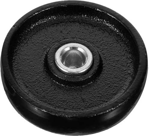 GLEAVI -Inch Black Iron Front Wheel Replacement for 2 Ton Low Profile Floor Jack, Universal Swivel Roller Accessory for Mobility and Stability
