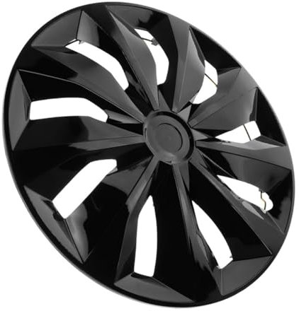 HORIALENCE Copertura Per Cerchi Auto Protezione Completa Decorativa Per Ruote Installazione Facile Per Guida Urbana Design Elegante in Nero Accessorio Per Veicoli