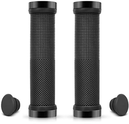 qisheng 1Pairs Premium Bike Handlebar Grips, Professional Bicycle Handle Bar Grips with Soft Anti-Slip Rubber, Rubber Handle Cover Universal for BMX,Scooter,Folding,Commuter Bicycle