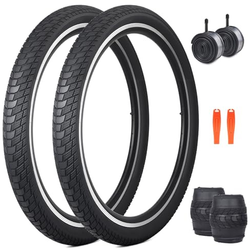 ZUKKA 2 st vikbara 27,5 tums däck 27,5 x 2,40 kappa 60–584 och 2 st 27,5 tums slang AV35 mm ventil för barncykel, MTB mountainbike, MX Freestyle pendlarcykel