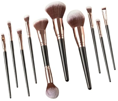 Makeupborstset 7-15 st syntetiska makeupborstset – foundation, concealer, ögonskuggs- och rougeborstar med rundade handtag