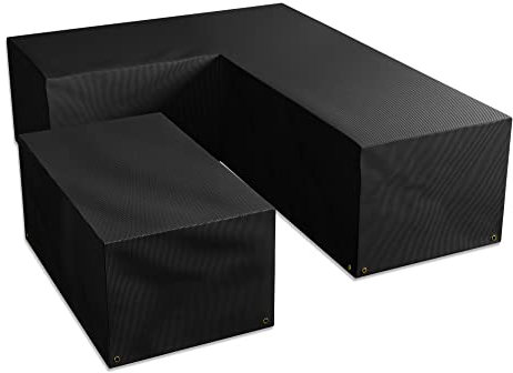 Bosmere All-weather (Modular) - L-Shaped Dining Set Cover - Medium, Right Side Long, Charcoal, AM667C