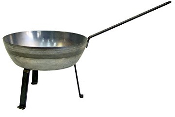 Imex El Zorro Sartén de Hierro con Patas, diámetro 22 x 8 cm