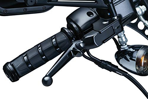 Kuryakyn 1845 Motorcycle Handlebar Accessory: Clutch and Brake Trigger Levers for 1996-2017 Harley-Davidson Motorcycles with Cable Clutch, Gloss Black, 1 Pair