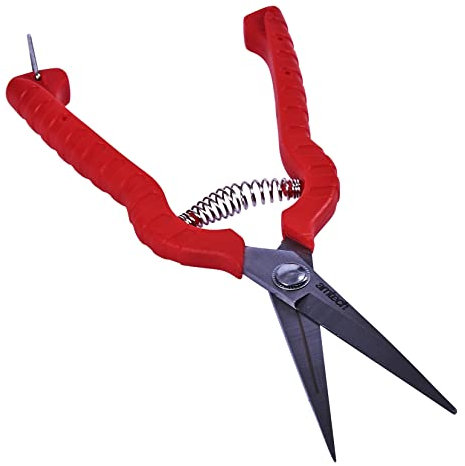 Amtech U0285 Precision Secateur with Stainless Steel Blades, Locking Clip, Garden Snip, Pruner, Scissor for Trimming Plants and shrubs