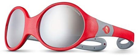 Julbo Lunettes de Soleil - Loop L - Enfants - Rouge/Gris - Catégorie 4