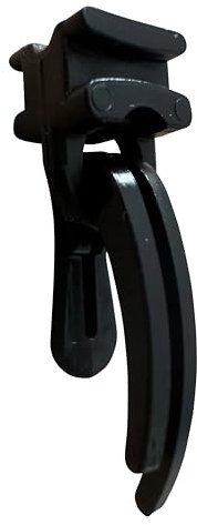 rewagi 100 Ösen-Gleiter u. 100 Gardinenhaken Doppelt SUW für Gardinenschiene – schwarz, Überklipshaken, Faltenlegehaken, Gardinenhaken – Farbe: schwarz