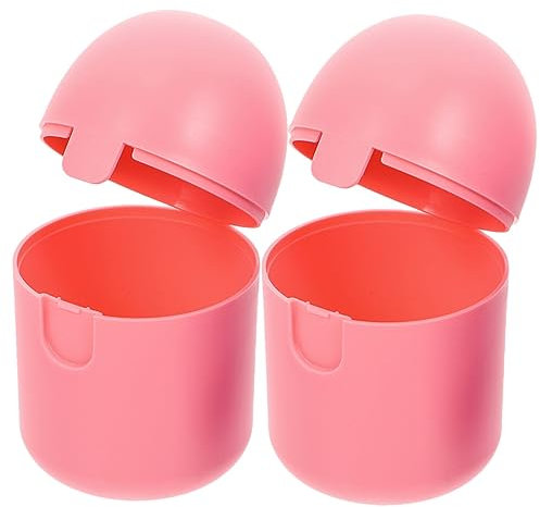 FRCOLOR 2stücke Tragbare Menstruationstassenbox Organizer Damen-accessoire Mikrowellenreiniger Farbige Aufbewahrungstasse Periodenbecherhalter Mädchen-zubehör Box