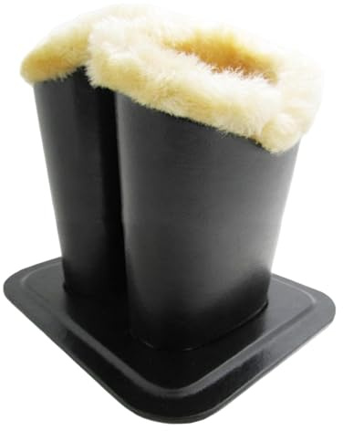 MagiDeal Support de Lunettes Doublé en Peluche, Présentoir à Lunettes, Anti-Rayures, Rangement Décoratif Accessoires de Bureau, Maison, Table de Chevet, Noir