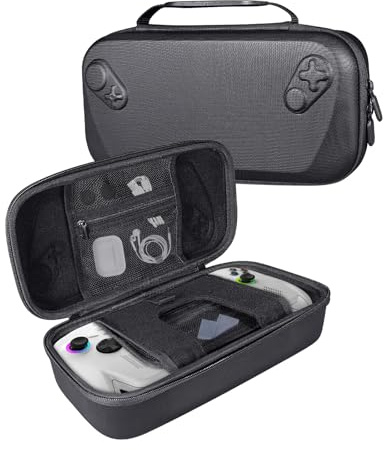 JYGamhanbil Tragetasche Reisehülle für ROG Xbox Ally X/ROG Xbox Ally Gaming Handheld Konsole,Tragbare Hartschale Aufbewahrungstasche Schutzhülle für ROG Xbox Ally Handheld Console & Zubehör,Schwarz