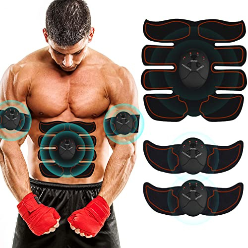 AILEDA Muscolo stimolatore Elettrico, Cintura stimolatore Elettrico Addominale, Muscolo stimolatore Elettrico Addominale, Efficace e Sicuro, potenziatore Muscolare Portatile