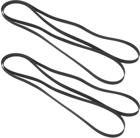 KOMBIUDA 2 Correas para Tocadiscos de Goma Elástica 410 Mm X 5 Mm, Correa de Transmisión para Fonógrafos y Tocadiscos Vintage, Repuesto para Reparación de Equipos de Audio Domésticos