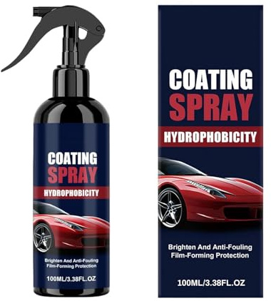 Buhygn Agente De Recubrimiento En Spray,Alto Brillo Hidrofóbico Larga Duración 100ml | Spray de Revestimiento de Efecto Rápido | Para Sedán SUV Autocaravana Motocicleta Scooter ATV Taller Detallado