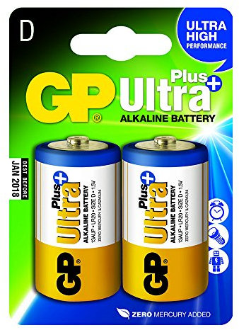GP Batteries GP13AUP / LR20 Mono (D)-Batterie Alkali-Mangan 1.5 V 2 St.