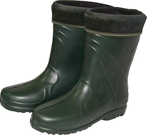 LEMIGO federleichte Eva Gummistiefel gefüttert Thermostiefel Alaska 869 (Grün, 38)