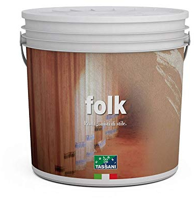 PITTURA DECORATIVA FOLK ARGENTO TASSANI FINITURA AD ACQUA EFFETTO DECORATIVO LT.1