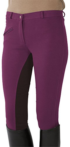 Pfiff 101197 Ridbyxor för barn full trim full trimning ridbyxor fuchsia/brun, 116