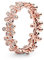 PANDORA Daisy Flower Ring mit 14 Karat rosévergoldete Metalllegierung und Cubic Zirkonia Steinen Moments Collection, Größe 52