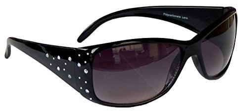 Gil SSC Damenbrille Brille Sonnenbrille mit Strass Damen Sunglasses M 39 (Schwarz)