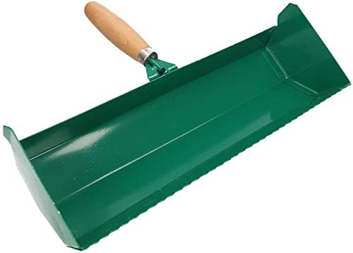 KOTARBAU Självhäftande slev 100 – 420 mm trähandtag, planslev, porbetongslev, gasslev, murbruksslev planstenslev, betongspade, rektangulär kuggning (365 mm)