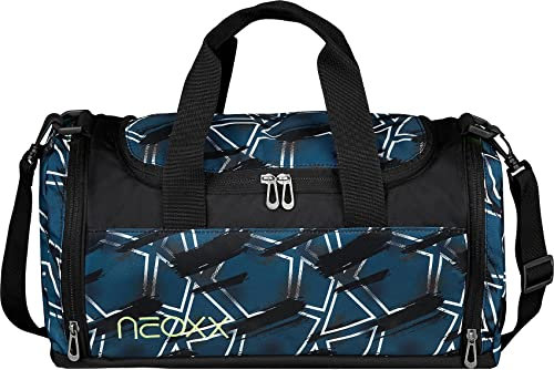 neoxx - Champ Sporttasche Flash Yourself - Tasche aus recycelten PET-Flaschen - geräumiges Hauptfach - ideal für Sport und Schule - für Jungen