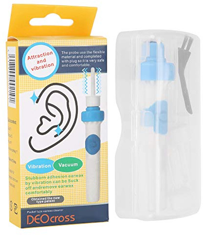 Aspirateur Oreille Cerumen Retrait Doux et Confortable Nettoyeur D'oreille Aspirateur éLectrique Nettoyant de Cire D'oreille Outil de Nettoyage D'oreille pour les Enfants Charge USB