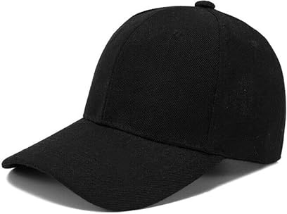Boolavard Kids Boy Girl Baseball Cap Hat Soft Lightweight Adjustable Size for 2-9 Years (Black)