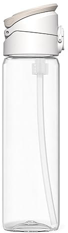 RhinoShield AquaStand Magnetische Flasche 800 ml | Tritan Trinkflasche mit Strohhalm, Sportflasche mit MagSafe-kompatiblem Griff, Stativ mit verstellbaren Winkeln, Auslaufsicher - Clear